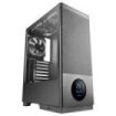 Tacens Sagitta20 Torre ATX - Pantalla de Monitoreo Integrado - 3 Ventiladores de 120mm - Ventana de Cristal Tempado - Malla Antipolvo Frontal - Color Negro
