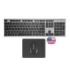 Tacens Zenith Combo Pack Inalabrico de Teclado Completo + Raton y Alfombrilla - Disposicion Internacional QWERTY US - Teclas Silenciosas de Perfil Bajo - Sensor de 3200dpi - Conexion Dual Link 2.4GHz - Switches HUANO - Color Negro