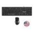 Tacens Anima ACP02 Pack USB Teclado Multimedia + Raton 1200dpi 3 Botones - Disposicion Internacional QWERTY US - Cable de 1.3m - Teclas de Membrana - Sensor Optico - Uso Diestro - Color Negro