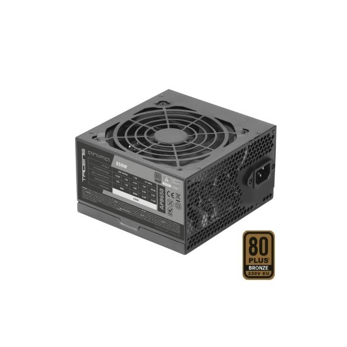 Tacens Anima APB650 Fuente de Alimentacion ATX de 650W - 80 Plus Bronze - Ventilador de 12cm - 14dB - Color Negro