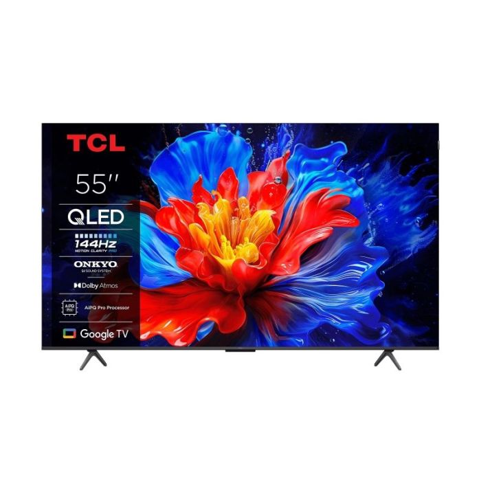 TCL 55P8K Televisor Smart TV 55" QLED UltraHD 4K HDR - Google TV, WiFi, HDMI, USB 2.0, Ethernet, Bluetooth - VESA 300x300mm