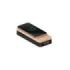 Thomson Reloj Despertador Plegable 3 en 1 - Cargadores Induccion Compatibles con Android y Apple - Cargador USB-C - Brillo Ajustable - Color Madera y Negro