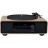 Thomson MIC300TT Micro Cadena 60W Bluetooth 5.0 con Tocadiscos Integrado - Reproductor de CD, Radio FM, Reproductor USB (MP3) - Mando a Distancia - Color Madera/Negro