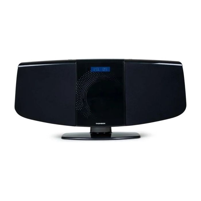 Thomson MIC400BT Micro Cadena 60W Bluetooth - Reproductor de CD, Radio FM - AUX-IN de 3,5mm - Mando a Distancia - Color Negro