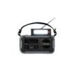 Thomson Radio Solar Portatil SOS - AM/FM - Bateria de 8000mAh - Linterna de Emergencia - 3 Modos de Carga - Funcion Powerbank - Color Gris