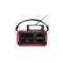 Thomson Radio Solar Portatil SOS - AM/FM - Bateria de 8000mAh - Linterna de Emergencia - 3 Modos de Carga - Funcion Powerbank - Color Rojo