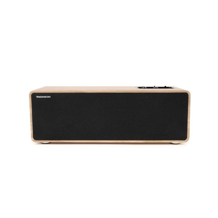 Thomson Sistema Multimedia Estereo - Potencia Musical 150W - Bluetooth - Entrada TV, RCA, USB, Optica - Mando a Distancia - Acabado Madera y Negro