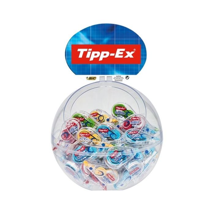 Tipp-Ex Mini Pocket Mouse Fashion Expositor con 40 Cintas Correctoras 5mm x 6m - Resistente - Escritura Instantanea