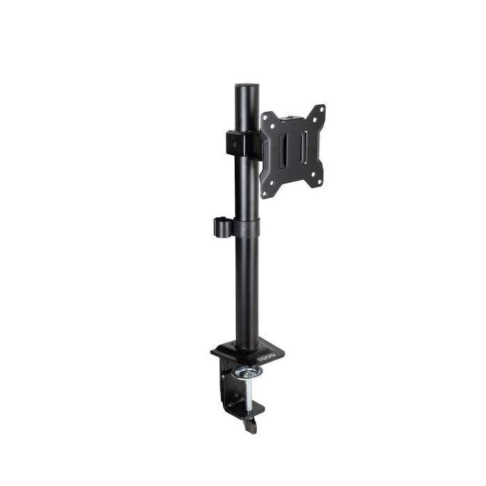 Tooq DB1130TN-B Soporte de Mesa para Monitor de 17"-32" - Altura, Inclinacion, Rotacion y Giro Regulables - Gestion de Cables - Peso Max 10Kg - VESA 100X100mm - Color Negro