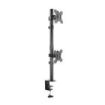Tooq Soporte de Mesa para 2 Monitores en Vertical de 13"-32" - Giratorio e Inclinable - Peso Max 8kg x Brazo - VESA 100x100mm