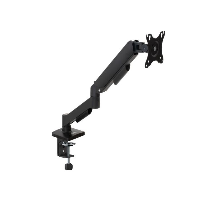 Tooq Soporte de Mesa con Brazo Articulado para Monitor de 13"-32" - Giratorio e Inclinable - Gestion de Cables - Peso Max 9kg - VESA 100x100mm - Color Negro