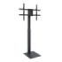 Tooq Midas Soporte de Suelo para Pantallas de 37-70" - Giro y Rotacion Regulables - Gestion de Cables - Peso Max 40kg - VESA Max 600x400 - Color Negro