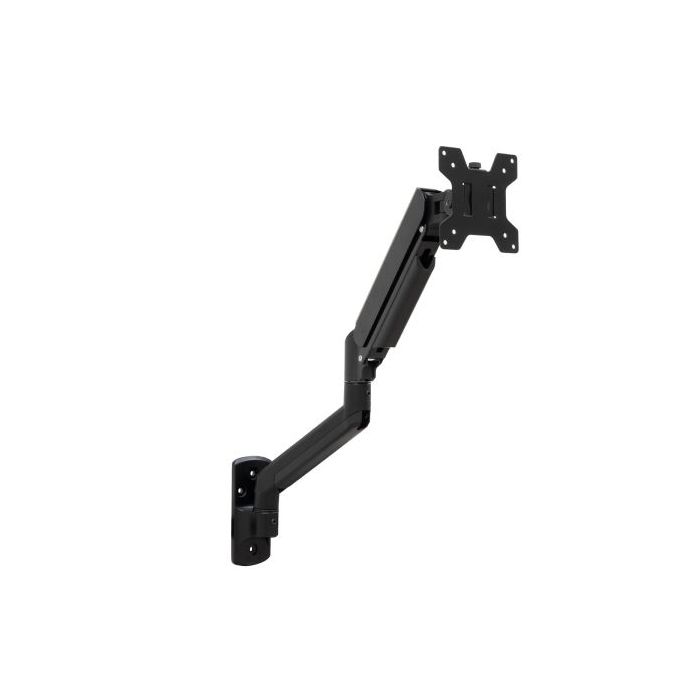 Tooq Soporte de Pared con Brazo Articulado para Monitor de 13"-34" - Piston de Gas - Giratorio e Inclinable - Gestion de Cables - Peso Maximo 10kg - VESA 100x100 - Color Negro