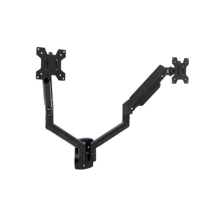 Tooq Soporte de Pared con Brazos Articulados para Monitores de 13"-34" - Piston de Gas - Giratorio e Inclinable - Gestion de Cables - Peso Maximo 10kg - VESA 100x100 - Color Negro