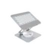 Tooq Soporte para Portatil hasta 13" - Rotacion 360 - Plegable y Portatil - Color Plata