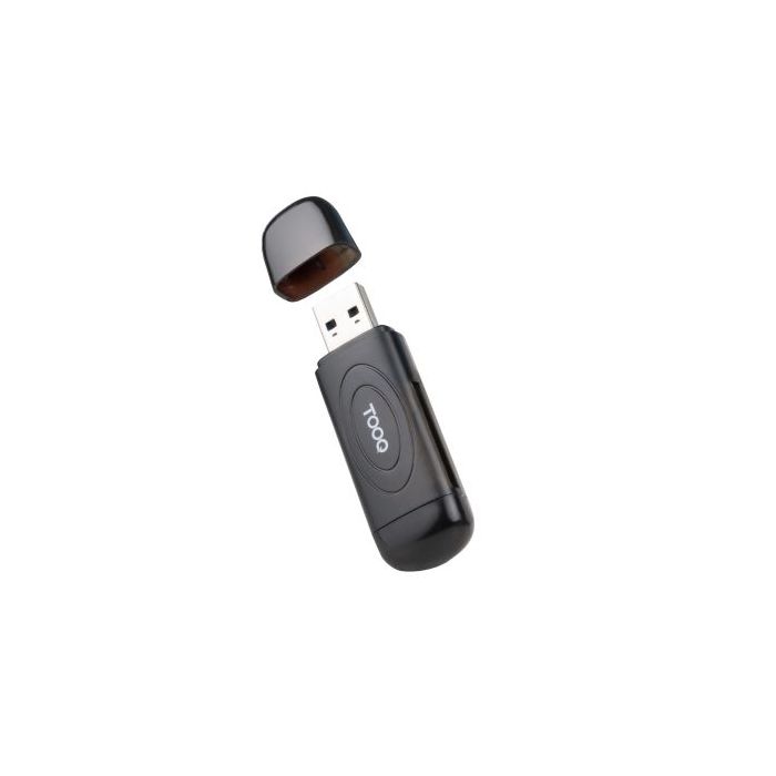 Tooq Lector de Tarjetas USB-A 3.0 - Compatible con SD, Micro SD y TF - Color Negro