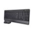 Trust Trezo Pack Teclado + Raton Inalambrico - Teclas Silenciosas - Fabricado con Material Reciclado - Color Negro
