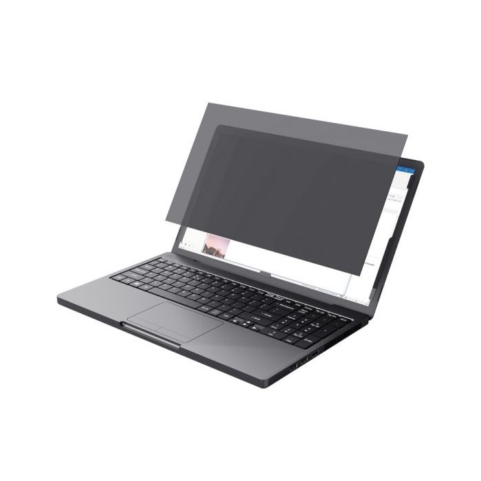 Trust Filtro de Privacidad para Portatiles de 15.6" - Proteccion de Pantalla en Espacios Publicos - Angulo de Vision de 60 Grados - Facil de Colocar y Quitar