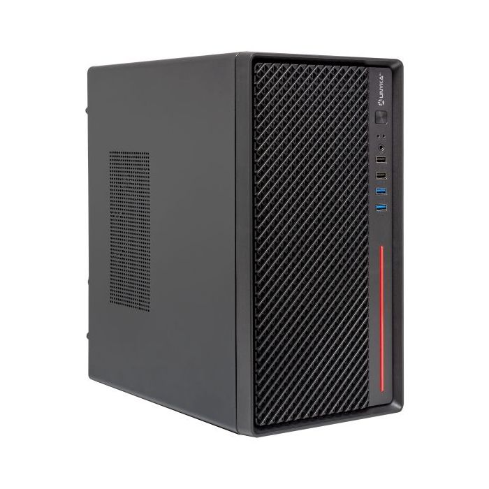 Unykach Numen 300 Pro Caja Torre Micro ATX, Mini ITX - Tamaño HDD 2.5", 3.5" - USB 2.0, 3.0 y Audio - Color Negro