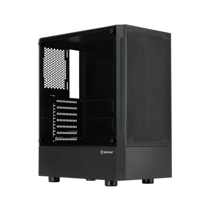 Unykach Aero C35 Caja ATX - Fuente de Alimentacion 500W Incluida - Tamaño Disco Soportado 3.5", 2.5" - USB-A 3.0 y Audio