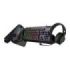 Unykach Pack Gaming NOVA 4in1 USB Teclado Multimedia + Raton 7200dpi + Auriculares con Microfono + Alfombrilla XL - Teclado Portugués - Color Negro