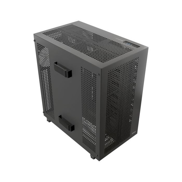 Unykach AI PRO 1500 Caja Workstation Dual CPU E-ATX, SSI-CEB, SSI-EEB, ATX, Micro-ATX, ITX - Tamaños de Disco Soportados 3.5", 2.5" - USB-A 3.0, USB-C, Audio - Soporta Refrigeracion Liquida - Color Negro