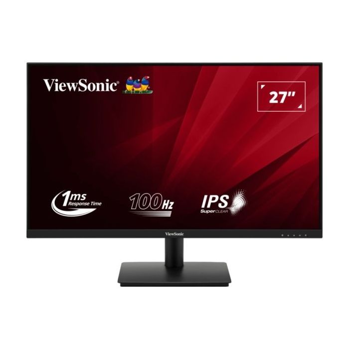 Viewsonic Monitor 27" VA270-H2 LED IPS FullHD - 100hz - Respuesta 1ms - VGA y HDMI - VESA 75x75 - Color Negro