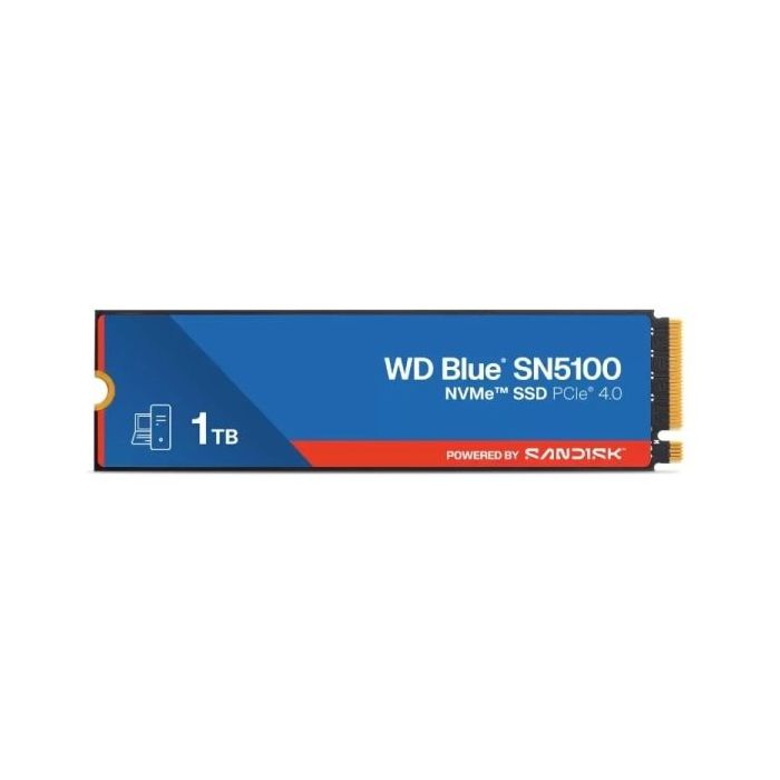 WD Blue SN5100 Disco Duro Solido SSD 1TB M2 PCI Express 4.0 NVMe Gen4 3D NAND