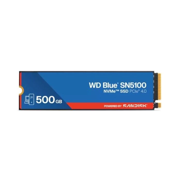 WD Blue SN5100 Disco Duro Solido SSD 500GB M2 PCI Express 4.0 NVMe Gen4 3D NAMD