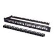WP Patch Panel de 24 Puertos RJ45 CAT6A UTP - 1U Modular sin Herramientas - Color Negro