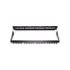 WP Patch Panel de 24 Puertos RJ45 CAT6 UTP - 1U Keystone Modular - Color Negro