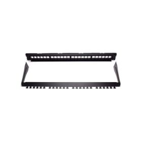 WP Patch Panel de 24 Puertos RJ45 CAT6 UTP - 1U Keystone Modular - Color Negro