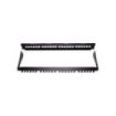 WP Patch Panel de 24 Puertos RJ45 CAT6 UTP - 1U Keystone Modular - Color Negro