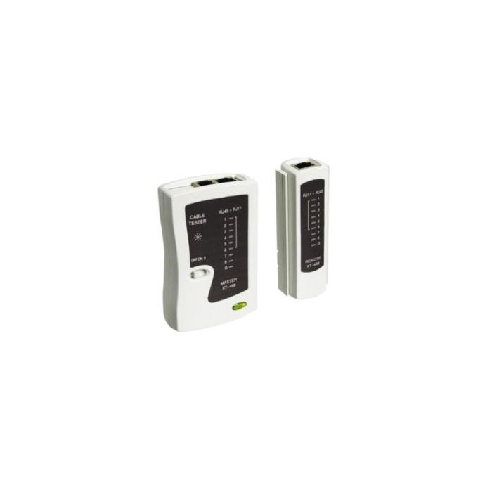 WP Testeador de Red RJ11 / RJ12 / RJ45 / BNC - Color Blanco