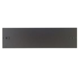 WP Tapa Delantera para Armario 3U - Instalacion sin Tornillos - 490x15x145mm - Color Negro