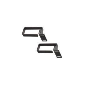 WP Pack de 2 Anillos 1U para Cableado - Metalico - 490x15x55mm - Color Negro