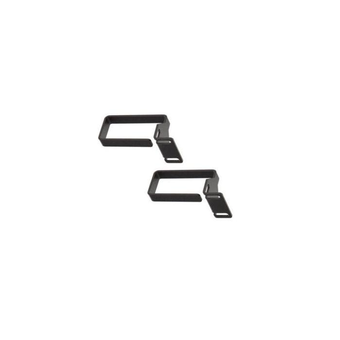 WP Pack de 2 Anillos 1U para Cableado - Metalico - 490x15x55mm - Color Negro