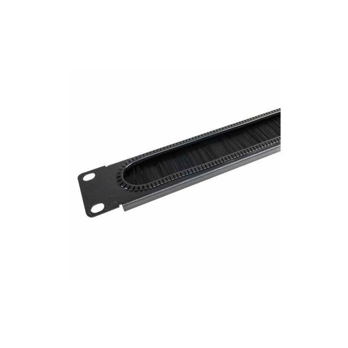 WP Guia 1U Cableado con Cepillo - 490x15x55mm - Color Negro