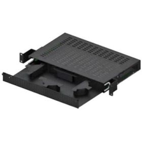 WP Cajon de Fibra Optica para Armario 1U - Metalico - hasta 3m de Cable con 24 Fibras - 550x400x300mm - Color Negro