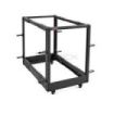 WP ROS-126X-B Bastidor Abierto de Suelo 12U - Estructura de Acero Macizo - Fondo Ajustable hasta 1023mm - Ancho 600mm - 600x1023x665mm - Color Negro