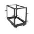 WP ROS-156X-B Bastidor Abierto de Suelo 15U - Estructura de Acero Macizo - Fondo Ajustable hasta 1023mm - Ancho 600mm - 600x1023x800mm - Color Negro