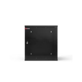 WP RWA-12604-B Armario Mural 12U - Puerta de Cristal - Cerradura de Seguridad - 540x450x580mm - Color Negro