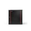 WP RWB-15606-B Armario Mural 15U - Puerta de Cristal - Cerradura de Seguridad - 600x600x770mm - Color Negro