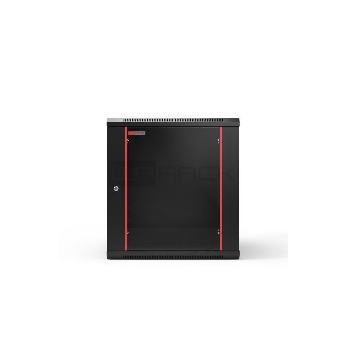 WP RWB-20606-B Armario Mural 20U - Puerta de Cristal - Cerradura de Seguridad - 600x600x1000mm - Color Negro