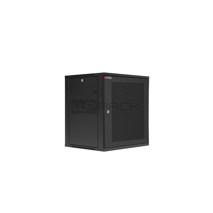 WP RWC-15606-B Armario Mural 15U - Puerta de Acero Perforada - Cerradura de Seguridad - 540x600x720mm - Color Negro
