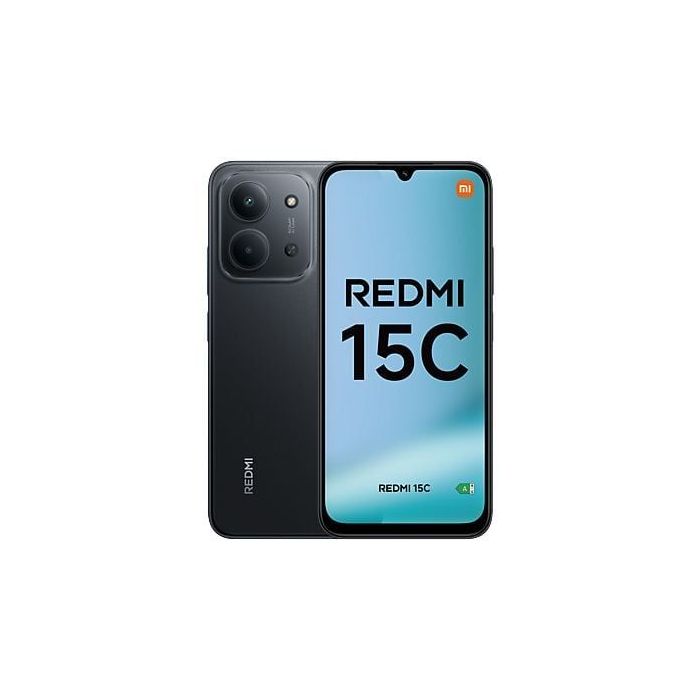 Xiaomi Redmi 15C Smartphone Pantalla 6.9" - 4GB - 256GB - Camara Principal 50MP - Bateria 6000mAh - Color Negro