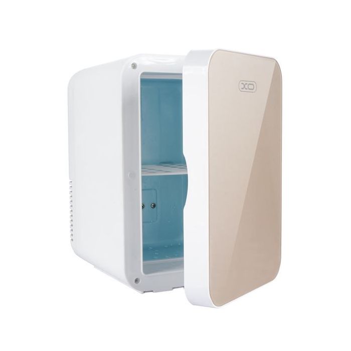 XO CZ002 Mini Nevera - Capacidad 5.5 Litros - Bajo Ruido - Incluye Cable 12/220V - Color Beige - Color Beige