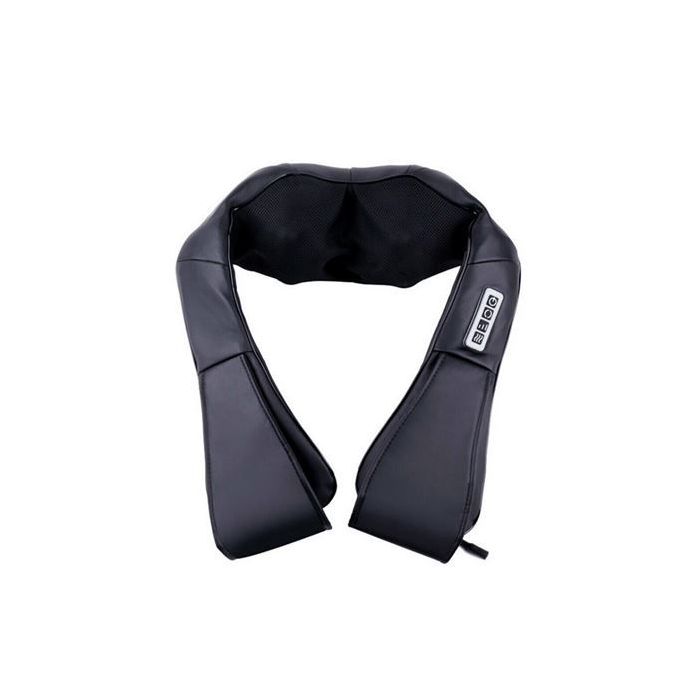 XO FG09 Masajeador de Cuello con Calor - 3 Niveles - 30W - Adaptador y Cable para Coche - Color Negro