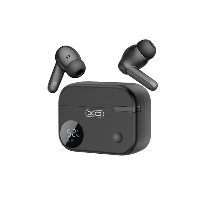 XO G34 Auriculares Bluetooth 5.4 - TWS - Cancelacion de Ruido ENC+ANC - Caja con Display LCD - Color Negro
