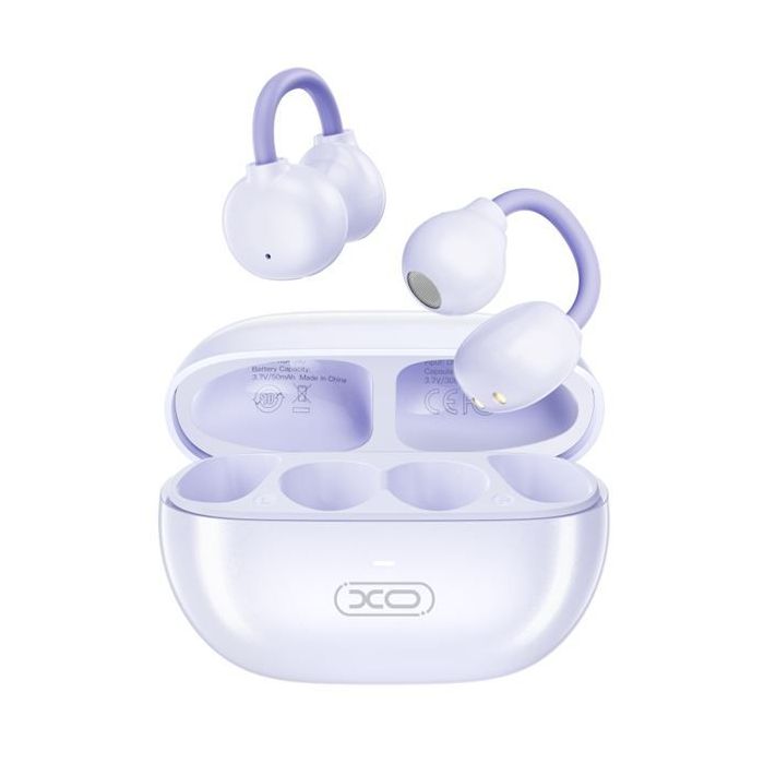 XO G40 Pearl Clip Auriculares TWS - Bluetooth 5.3 - Color Violeta